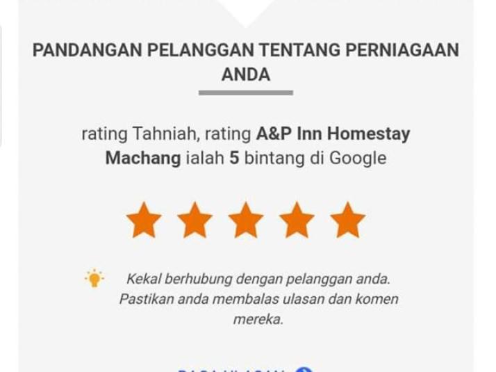 A&P Inn Homestay Machang Exterior photo